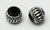 Aluminiumpärla 8mm Svart 